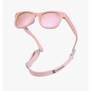NEW COCOSAND‎ Baby Sunglasses Pink Polarized Infant Toddler Flexible 0-2 yrs